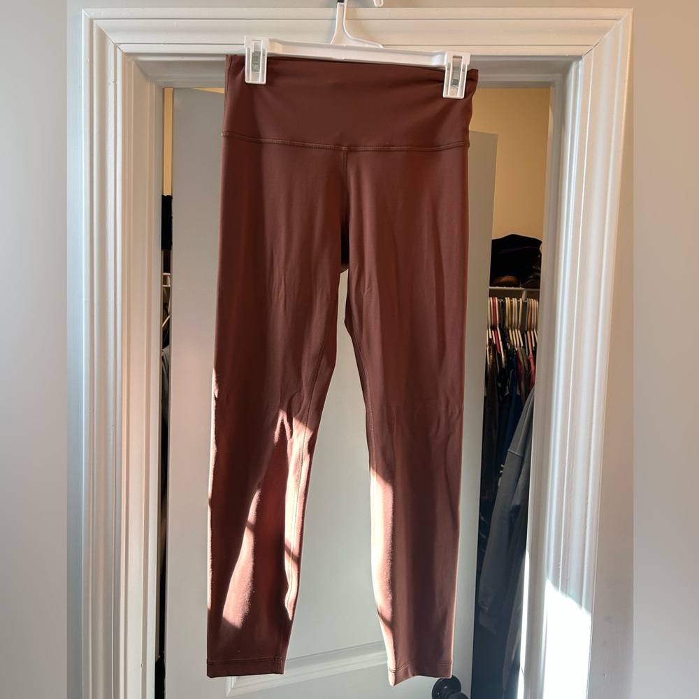 Lululemon Athletica Roasted Brown Leggings - Wunder Under 25’ Tight